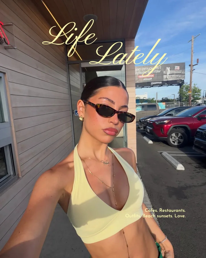 "Life Lately" Chic Gold Script Daily Diary Seamless Instagram Carousel Template — slide 1