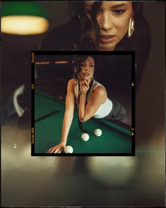 Moody Billiards Club Portrait Filmstrip Seamless Panoramic Instagram Carousel Template — slide 1