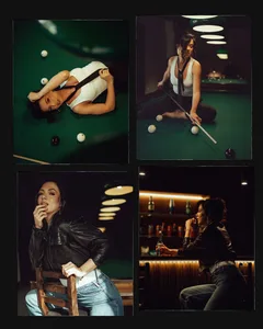 Moody Billiards Club Portrait Filmstrip Seamless Panoramic Instagram Carousel Template — slide 4
