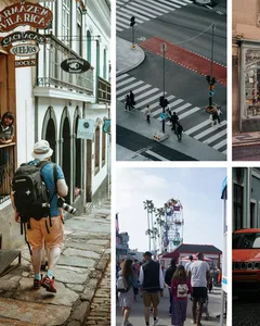 Urban Street Photography Editorial Grid Seamless Panoramic Instagram Carousel Template — slide 1
